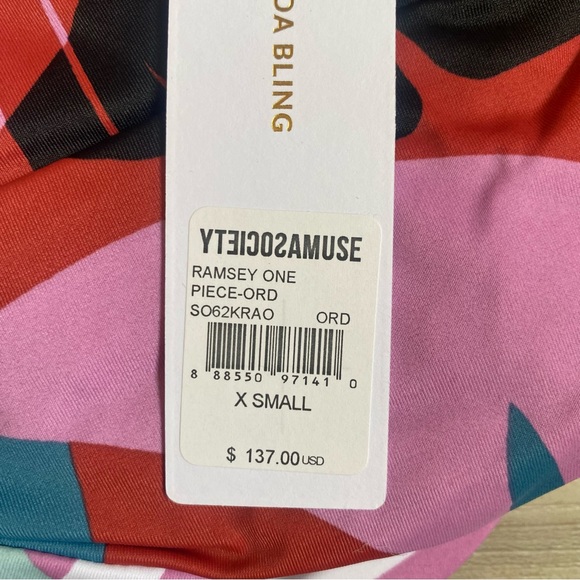 AMUSE SOCIETY • NEW! Ramsey One Piece Swimsuit - Orchid - Size XS - Picture 16 of 16